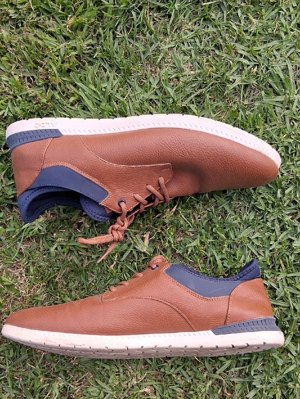 Aldo Men's Tan and Black Sneakers - Picture 8 of 13